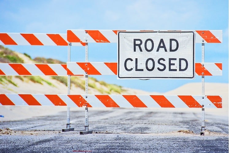 Road closed